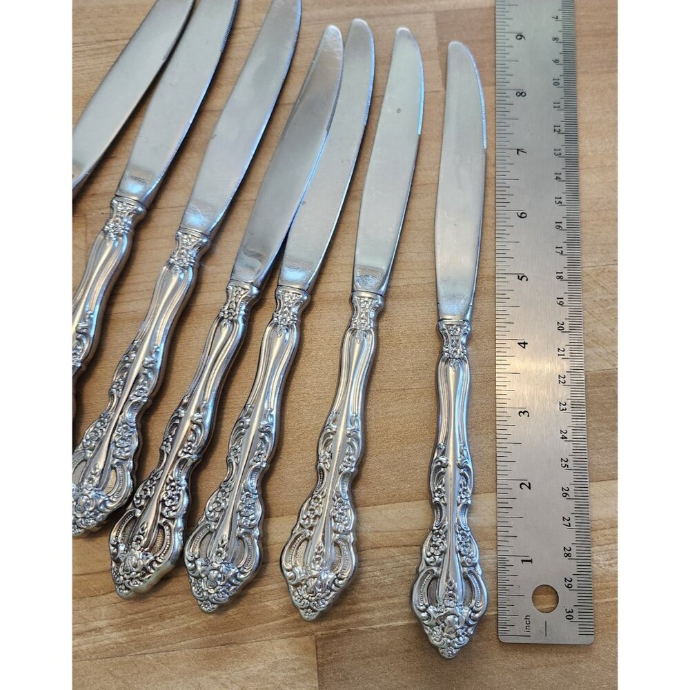 Oneida Michelangelo Knife Lot (7) Butter Knives Flatware Cutlery Stainless Steel - Picture 2 of 3